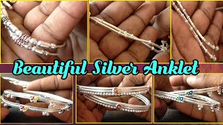 Daily Wear Silver Anklet Payal Designs With Price 2022 |  Simple anklets designs