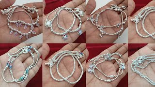 new silver chain Anklets designs under 2000 with price // चांदी की चैन पायल की डिजाइन 😍😍😍