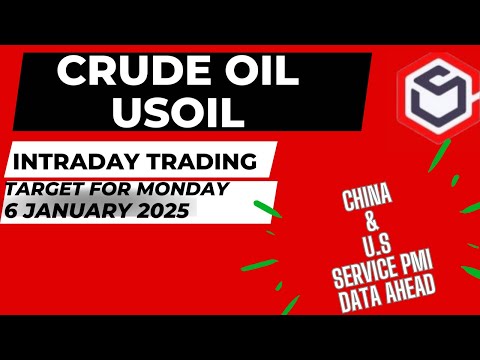 Crude Oil Prediction for Today Monday 6 January with TARGET USOIL Trading  Crude Oil Trading