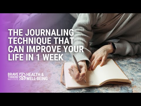 The Journaling Technique That Can Improve Your Life in 1 Week| Jennifer Jiménez-Health & Well-Being