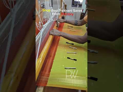 Manufacturing silk saree Pallu Design #paithani #handloom #making #dress #manufacturer