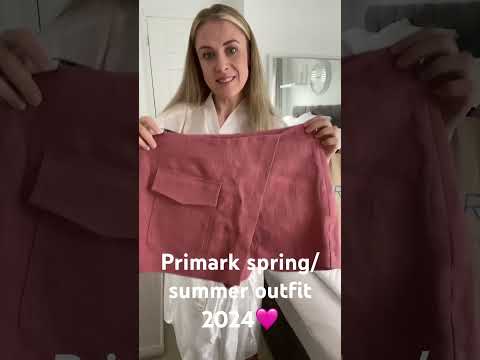 Primark outfit|Unbag & try on 🩷 #womensfashion #springfashion #primark #primarkhaul  #coordset