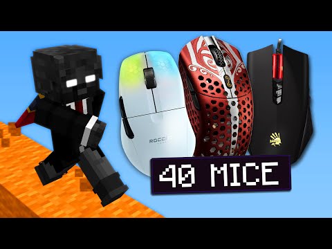 Minecraft Bedwars with a $3500 Mouse Collection