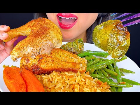 ROAST CHICKEN AND VEGGIES | MUKBANG | COOKING & EATING | ASMR Phan