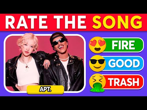 RATE THE SONG 🎵 2024-2025 Top Songs Tier List | Music Quiz