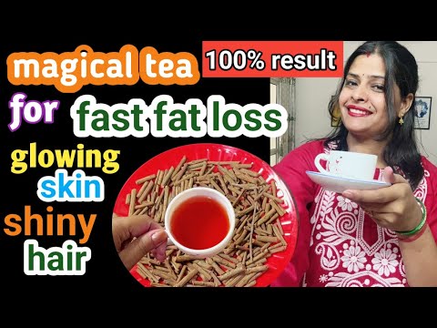 This tea will burn your belly fat in 7 days | Hearbal tea for weight loss, glowing skin & shiny hair