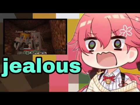 Sakura Miko Getting Jealous When Suise And Lui Spent The Night Together | Minecraft [Hololive/Sub]