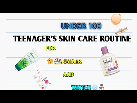 teenagers skin care/ under 💯 (summer + winter )products.