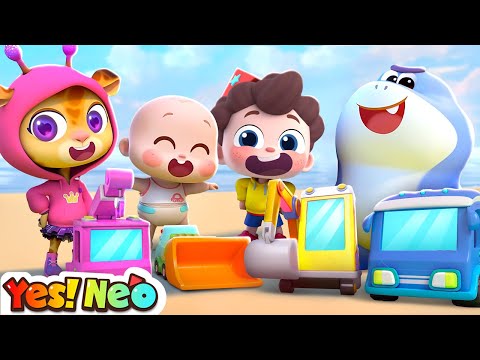 Construction Trucks Song | Excavator, Loader | Vehicles Song | Nursery Rhyme & Kids Songs | Yes! Neo