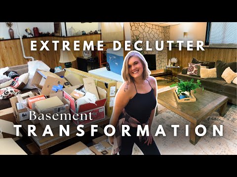 Extreme Basement Declutter / a much needed transformation / Part 1