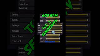 6gb ram best sensitivity in free fire |6gb ram free fire setting 😤 6gb ram ff sensitivity #freefire