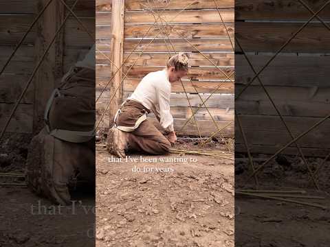 Finally got our big living fence project done at the farm! Full video linked #garden