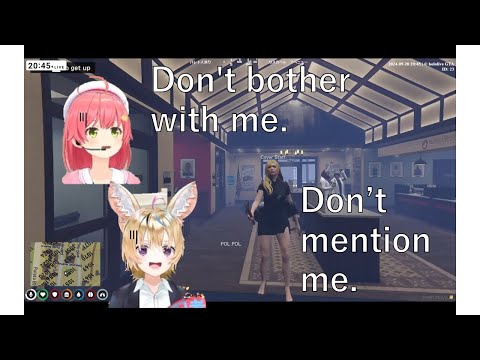 (Japanese VTuber Hololive Clips) Sakura miko and Omaru Polka pranked COVER staff in GTA