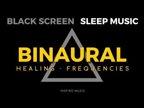 Insomnia healing music for deep sleep  | Stress and emotional pain relief | DARK SCREEN