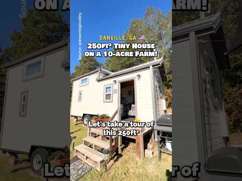 250-sqft Tiny House on a 10-acre Farm! 🏡