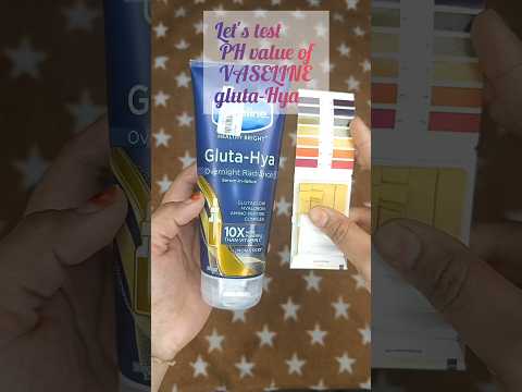 Let's test PH level of Vaseline gluta-hya body lotion#shortvideo  #skincare  #shorts