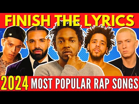 FINISH THE LYRICS - Most Streamed Rap Songs EVER 📀2025 Update 🎵 Music Quiz