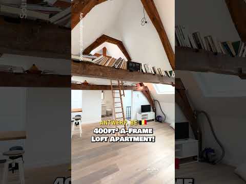 400-sqft A-Frame Loft Apartment! 🇧🇪