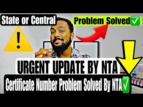 Urgent🚨Update By NTA✅|Category Certificate Number Solved In Jee Main 2025 Registration|Jee Main