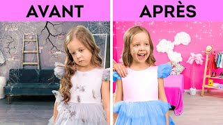 Adorable transformation d'une chambre façon poupée || Idées fantastiques pour les parents