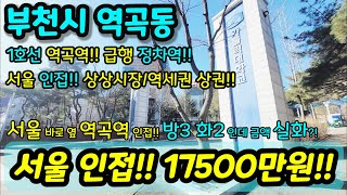 [부천빌라매매] NO. 860 부천시 역곡동 역곡역 온수역 역세권 서울 도보권 대형마트 / 초등학교 / 중학교 / 고등학교 / 재래시장 인접 채광 굿 급매 현장 [역곡동빌라]