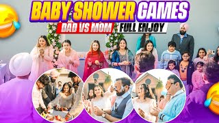 BABY SHOWER GAMES 😂💥 | DAD VS MOM | FULL ENJOY 😂💥| Mr Mrs Narula