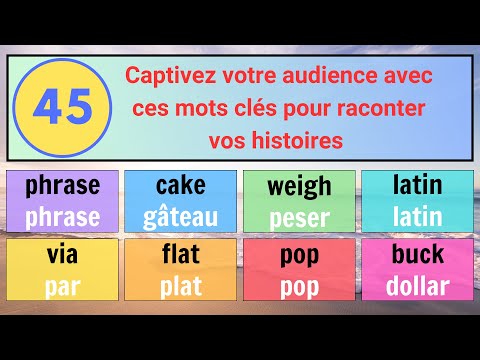 (45) Les mots en anglais pour partager vos expériences et anecdotes de manière captivante