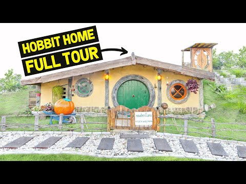 LORD OF THE RINGS HOBBIT HOME w/ ENCHANTED GARDEN! (Earth House Tour)