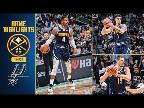 Denver Nuggets Beat San Antonio Spurs In OT 📺 | Full Game Highlights 1/4/25