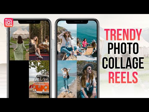 🔥Reels Trending Photo Collage Video Editing InShot Tutorial | Reels 4 Photos Collage Video✨