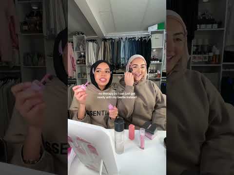 getting ready with your bestie #grwm #makeup #bestfriends