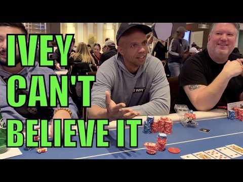 PHIL IVEY Calls My All In!!! I Flop TOP SET Vs GUS HANSEN In 6-Way Pot!! Poker Vlog Ep 287