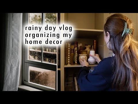 rainy day vlog *organizing home decor* | XO, MaCenna Vlogs