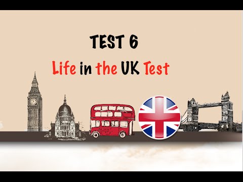 🇬🇧 Life in the UK Test 2017 - Citizenship free practice tests -TEST 6 📚