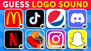 Guess The Logo Sound 🔥🔊 McDonald's, Tiktok, Netflix, Pepsi | Logo Quiz 2024