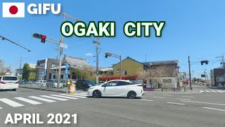 【岐阜】大垣市中心市街地ぐるぐるドライブ2021春  県内人口ランキング2位 Drive in Ogaki City, Gifu, Japan