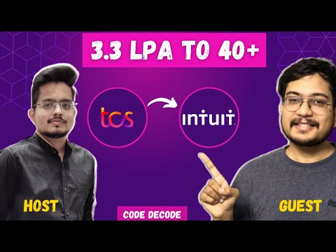 How he switched from Service based to Product based company | TCS to Intuit | Roadmap | Code Decode