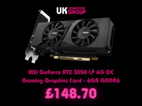 🎮 MSI GeForce RTX 3050 LP 6G OC Gaming Graphics Card - 6GB GDDR6