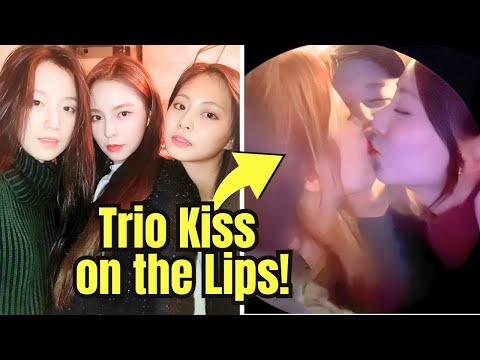 TWICE’s Tzuyu, (G)I-DLE’s Shuhua & Former CLC’s Elkie Share a Kiss on the Lips, Video goes Viral!