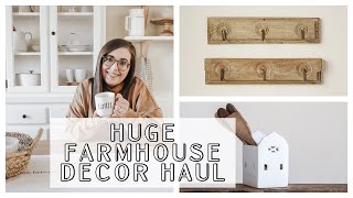 HUGE FARMHOUSE DECOR HAUL 2021 | COZY NEUTRAL HOME DECOR | FARMHOUSE DECOR IDEAS