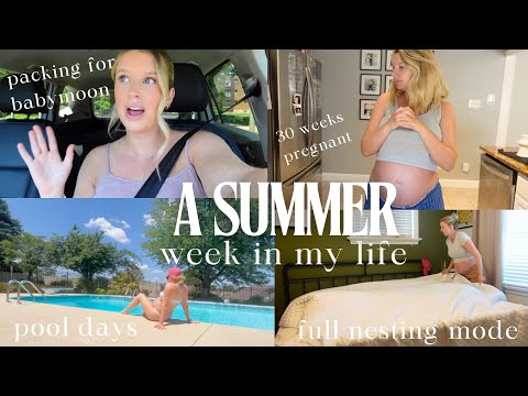 45 MINUTE VLOG | organizing everything!! packing for our baby moon 👶🏼🌙  30 week bumpdates & more