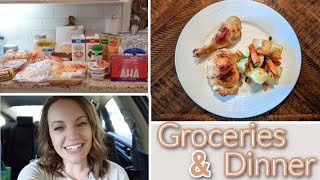 LET'S HANG OUT! | GROCERY SHOPPING & HAUL | EASY & AFFORDABLE SHEET PAN DINNER