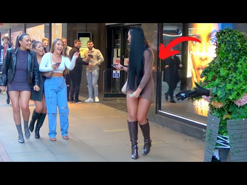 England scare prank of bushman waiting on the sidewalk