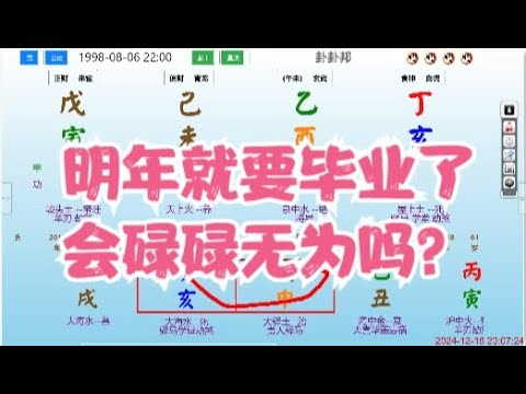 明年就要毕业了，会碌碌无为吗？#命理 #八字 #算命