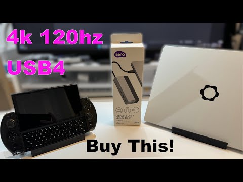 I'm Impressed :  BenQ GR10 USB4  Laptop + Handheld Dock Review