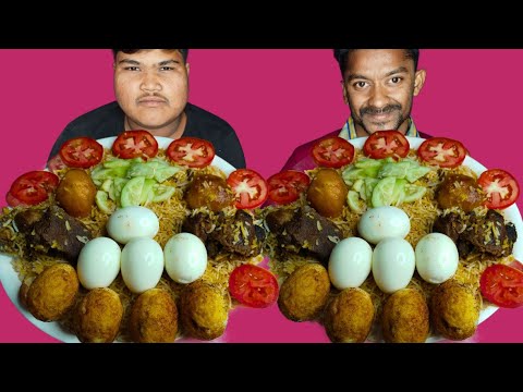 Mutton Biryani With Boiled & Fry Egg Eating Challenge ||Food Eating Competition ||AHFOODCHALLENGE ||