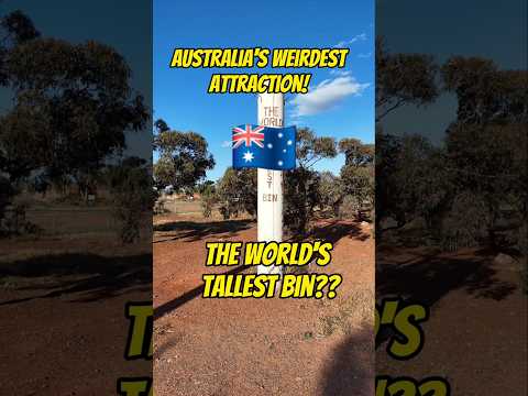 Australia's Weirdest Attraction 🇦🇺: The World's Tallest Bin?   #findinggspots