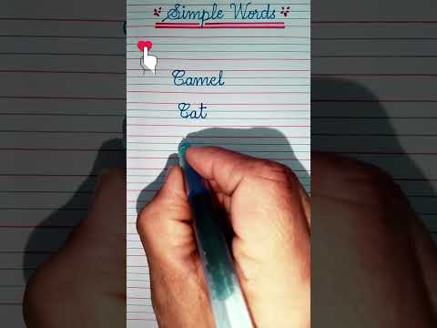 Simple Cursive Writing Practice | How to Improve Cursive Writing | Simple C Letter Words Writing