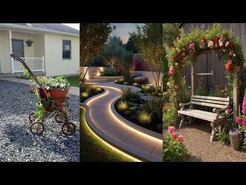 Modern garden delight || Elevate your outdoor oasis with contemporary elegance ideas