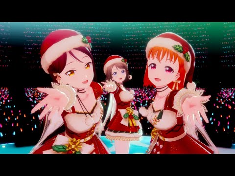 【4K】「君のこころは輝いてるかい？」Aqours 衣装：ブリリアントクリスマス【IDOLY PRIDE/アイプラ3Dライブ】